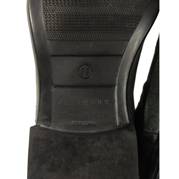 John Richmond Leather Chelsea Boots Size 39 US 9 Womens Blue $595 - Picture 8 of 10